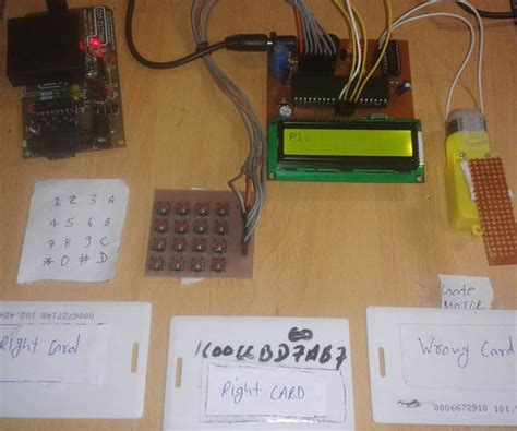 rfid based security system using 8051 microcontroller|rfid 8051.